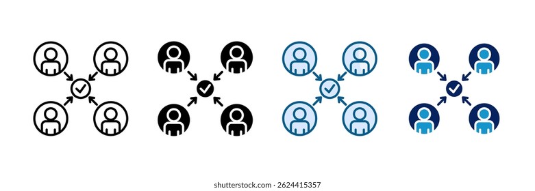 Stakeholder Alignment Icon Set Multiple Style Collection