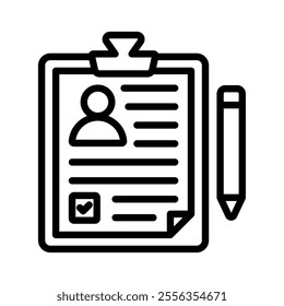 Stakeholder Assessment icon line vector illustration on white background.