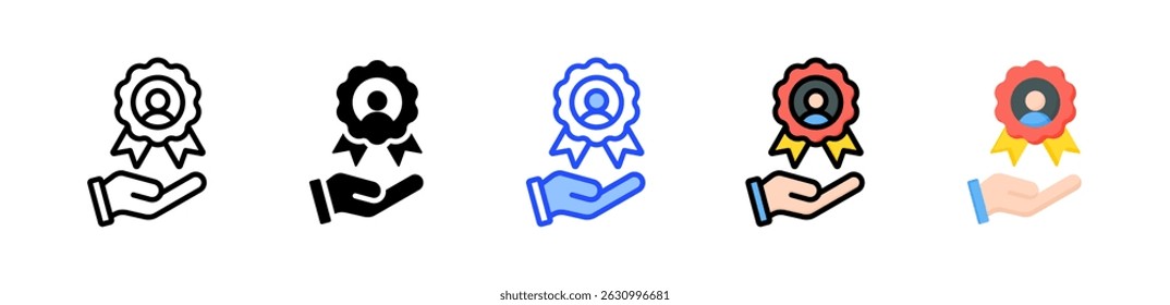 Colección de iconos de beneficios para las partes interesadas con múltiples estilos