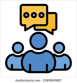 Stakeholder Communication Icon Element For Design