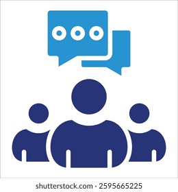Stakeholder Communication Icon Element For Design