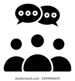 Ilustración vectorial de la línea de iconos de comunicación de partes interesadas