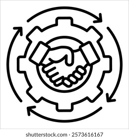 Stakeholder Engagement Icon Element For Design