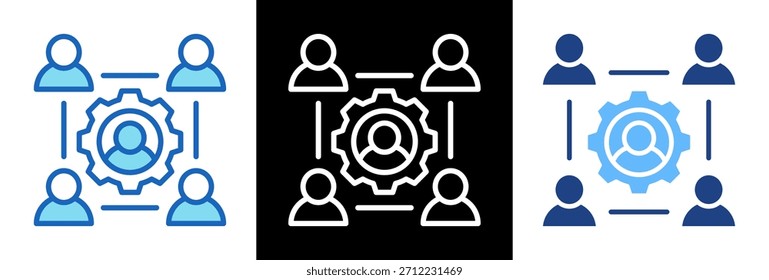 Icono de participación de las partes interesadas Ilustración vectorial triplestyle
