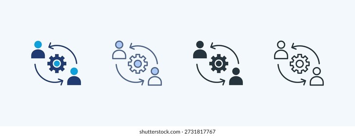 Coleção de Ícones de Estilo Múltiplo do Stakeholder Engagement