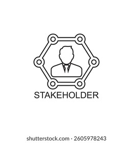 stakeholder icon , business icon vector