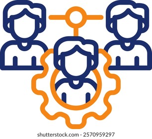 Stakeholder Icon color line Vector Illustration