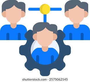 Stakeholder Icon Flat Vector Illustration