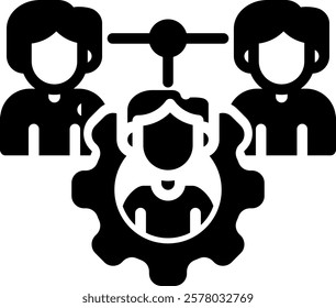 Stakeholder Icon Glyph Vector Illustration