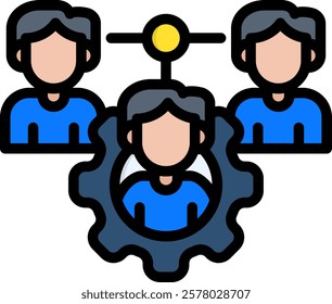 Stakeholder Icon Lineal Color Vector Illustration