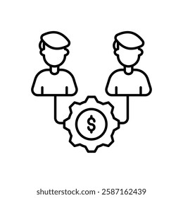 Stakeholder Management icon vector stock illustration