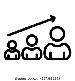Stakeholder Outline Icon Vector Illustration