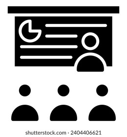 Stakeholder Representation Icon line vector illustration
