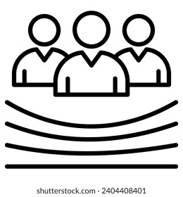 Stakeholder Resilience Icon line vector illustration