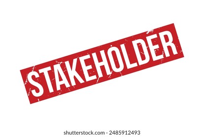 Stakeholder Rubber Stamp Seal Vector