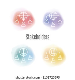 Stakeholders Icon Concept