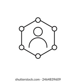 stakeholders icon, template for graphic and web design. vector illustration
