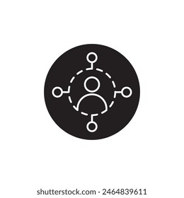 stakeholders icon, template for graphic and web design. vector illustration