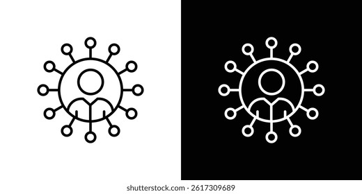 Stakeholders icon vector for web and mobile app. Symbol isolated.