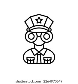 Stakeout icon in vector. Logotype