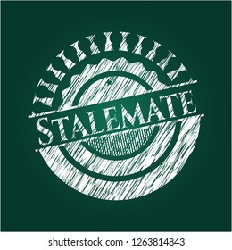 Stalemate chalkboard emblem