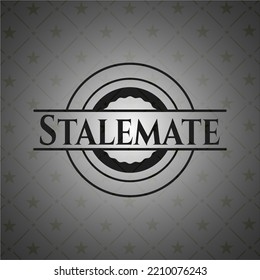 Stalemate dark emblem. Vector Illustration. Detailed. 