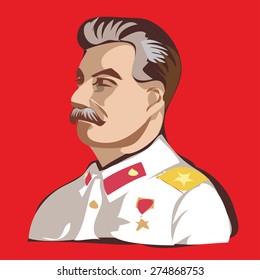 Stalin Portrait. Vector