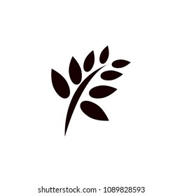 stalk with leaves icon. Element of farm for mobile concept and web apps. Detailed stalk with leaves icon can be used for web and mobile. Premium icon