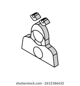 stalking crime isometric icon vector. stalking crime sign. isolated symbol illustration
