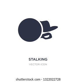 Stalking Icon On White Background. Simple Element Illustration From Cyber Concept. Stalking Sign Icon Symbol Design.