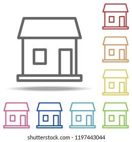 stall icon. Elements of Buildings in multi colored icons. Simple icon for websites, web design, mobile app, info graphics