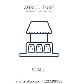 stall icon. high quality line stall icon on white background. from agriculture collection flat trendy vector stall symbol. use for web and mobile