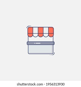 Stall icon sign vector,Symbol, logo illustration for web and mobile