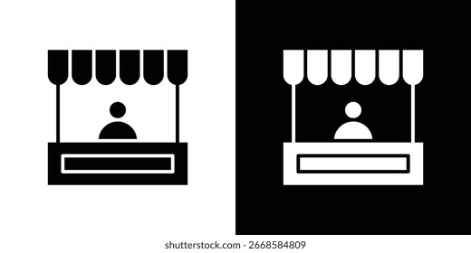 Ícone de vaga, ícone de vetor plano. Ilustração plana.