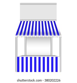  Stall / kiosk vector illustration. Ready for your design.