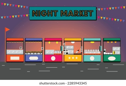 Stall Night Market Place Fastival