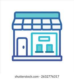  stall object icon modern design concept isolated