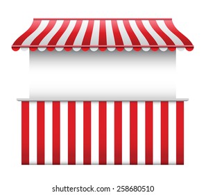 Stall with Striped Awning