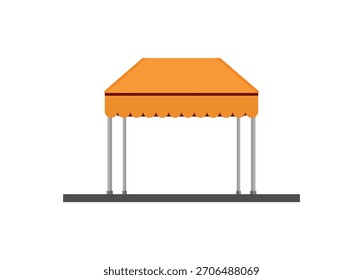 Tenda de barraca Ilustração simples plana