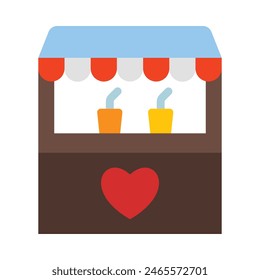 Stall  Vector Flat Icon design