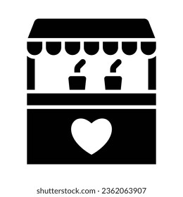 Stall Vector Glyph Icon For Personal And Commercial Use.
