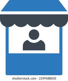 stall Vector illustration on a transparent background. Premium quality symmbols. Glyphs vector icons for concept and graphic design. 
