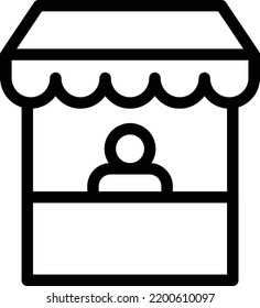 stall   Vector illustration on a transparent background.Premium quality symmbols.Stroke vector icons for concept and graphic design. 