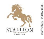 stallion horse logo vector design 