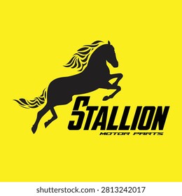 The Stallion running in the wild