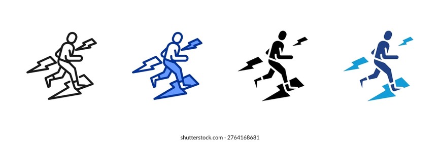 Stamina Boost web icon collection with multiple styles