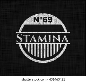 Stamina chalkboard emblem