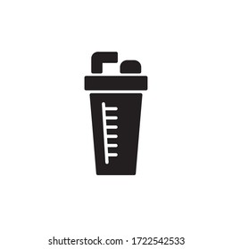 stamina drink icon glyph vector illustration. fitness icon isolated on white background