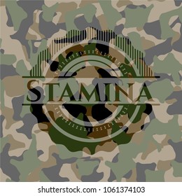 Stamina on camo texture