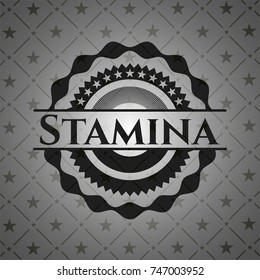 Stamina retro style black emblem